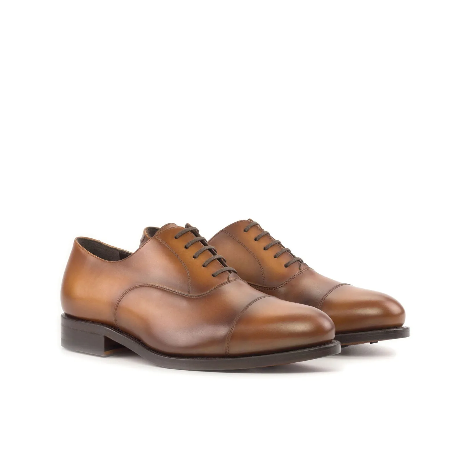 Men's Oxford Leather Shoes Goodyear Welt Wide Plus Size 5317