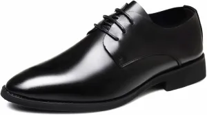 Men's Patent Leather Tuxedo Dress Shoes, Leather Formal Business Oxford Shoes Round Toe Slip-On Solid Handmade Dress Shoes for Men