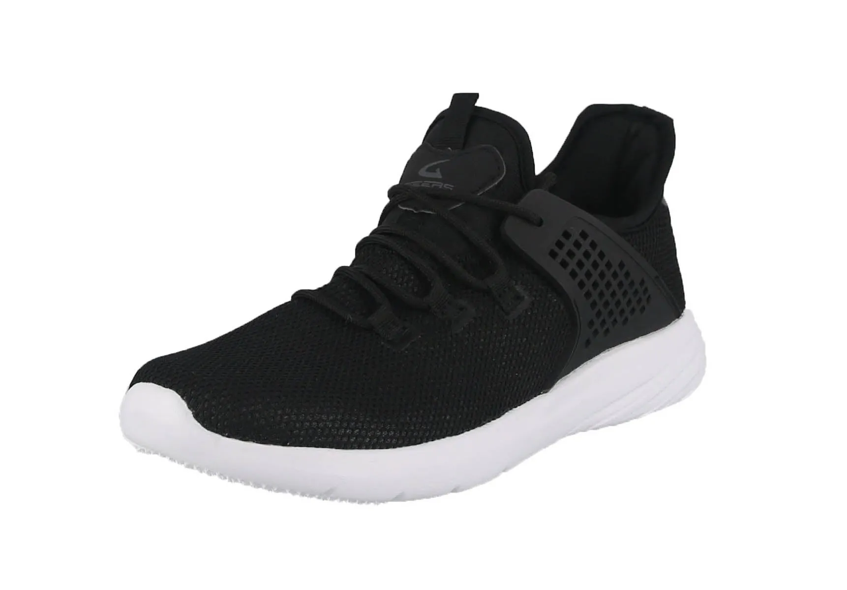 MEN'S SHOES BLACK MESH TENNIS SNEAKERS 6575LM