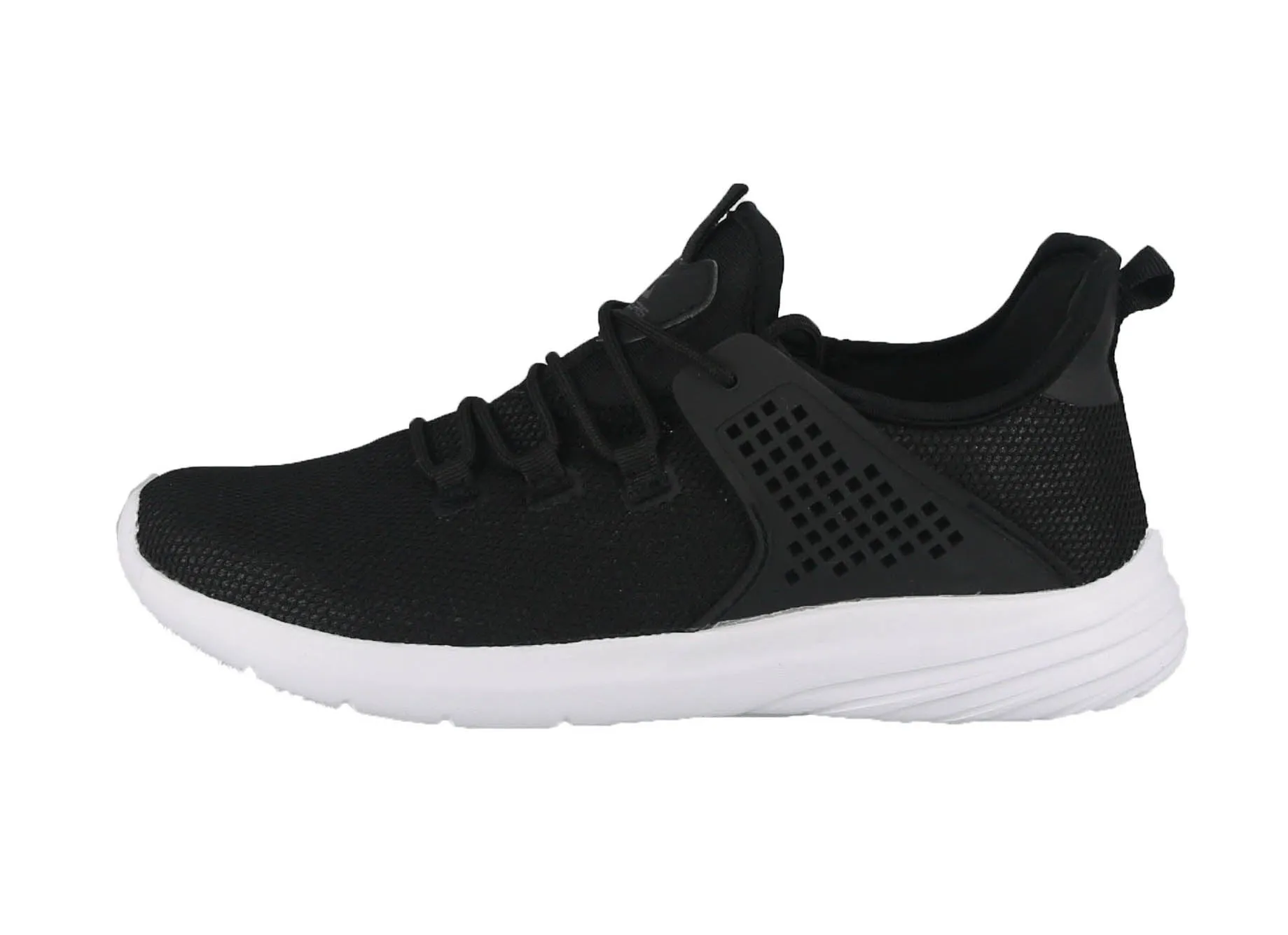 MEN'S SHOES BLACK MESH TENNIS SNEAKERS 6575LM