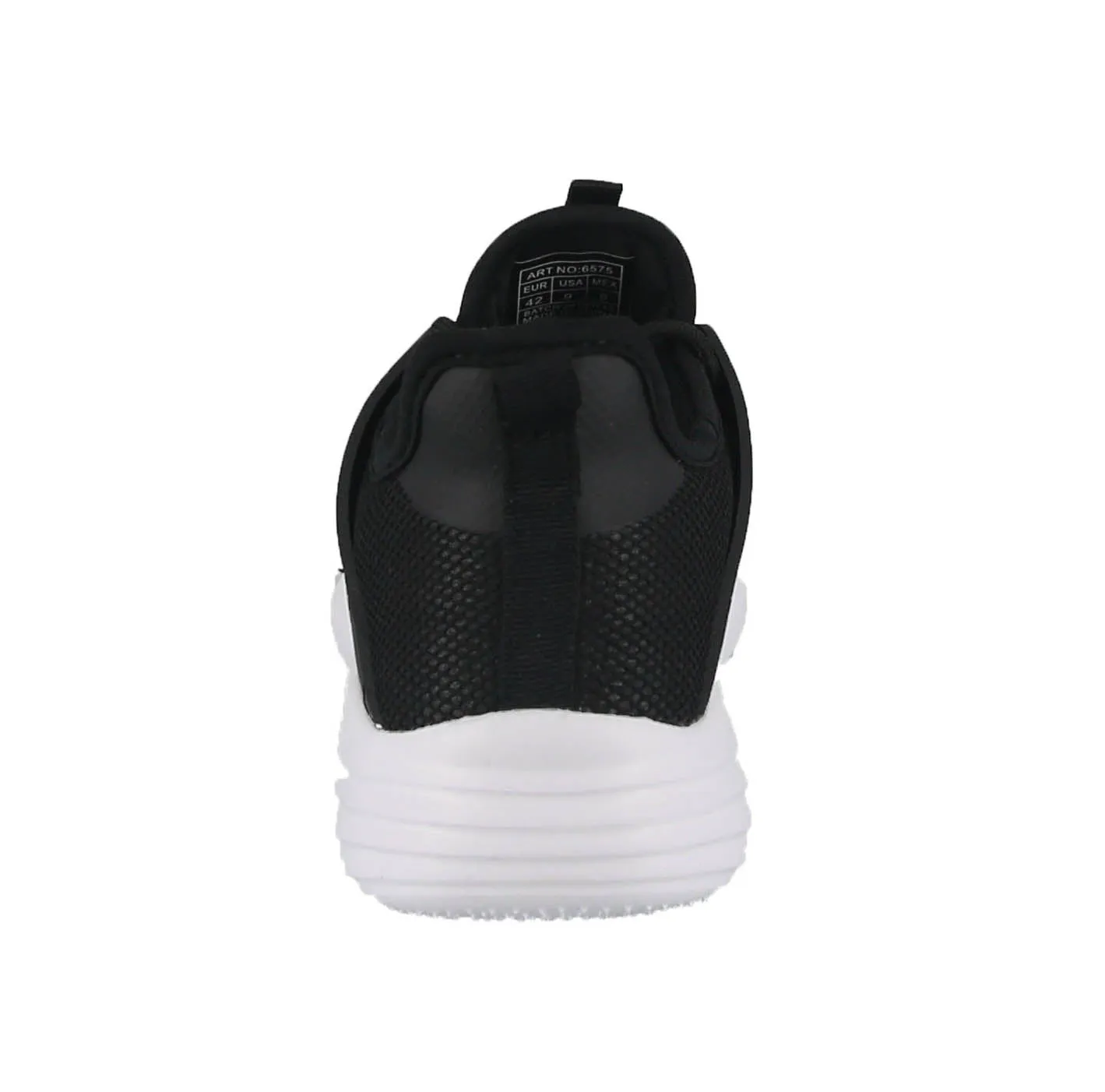 MEN'S SHOES BLACK MESH TENNIS SNEAKERS 6575LM