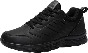 Mens Shoes Casual Leather Lace Up Solid Color Casual Fashion Simple Shoes Running Reserved Footwear Mens Sneaker