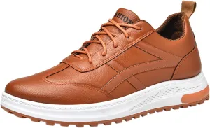 Mens Shoes Large Size Casual Leather Lace Up Solid Color Casual Fashion Simple Shoes Running Men Sneaker