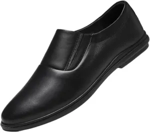 Men's Slip On Loafers Casual Driving Shoes Comfortable Leather Dress Bean Fashion Lazy Autumn