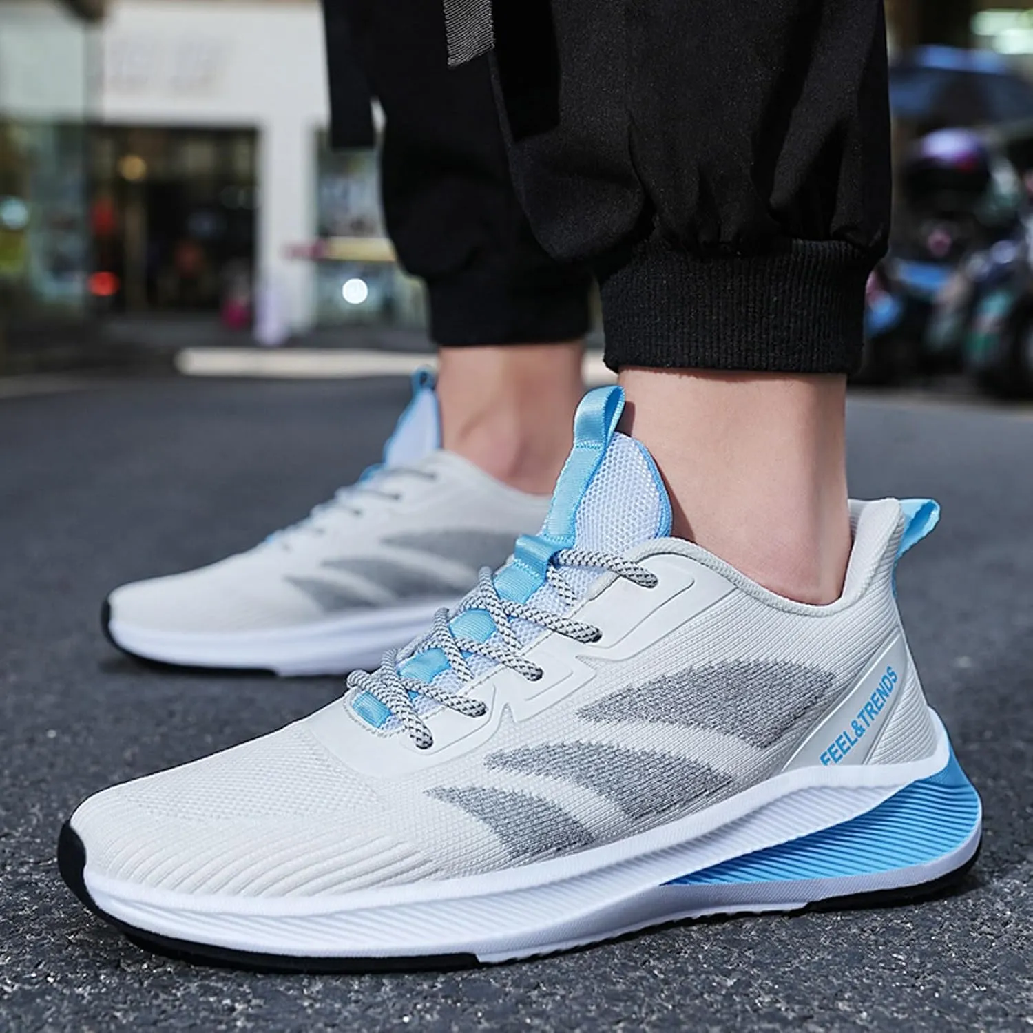 Mens Slip on Shoes Mens Tennis Shoes Shoe for Men Tennis Shoe for Men Breathable Sport Sneaker