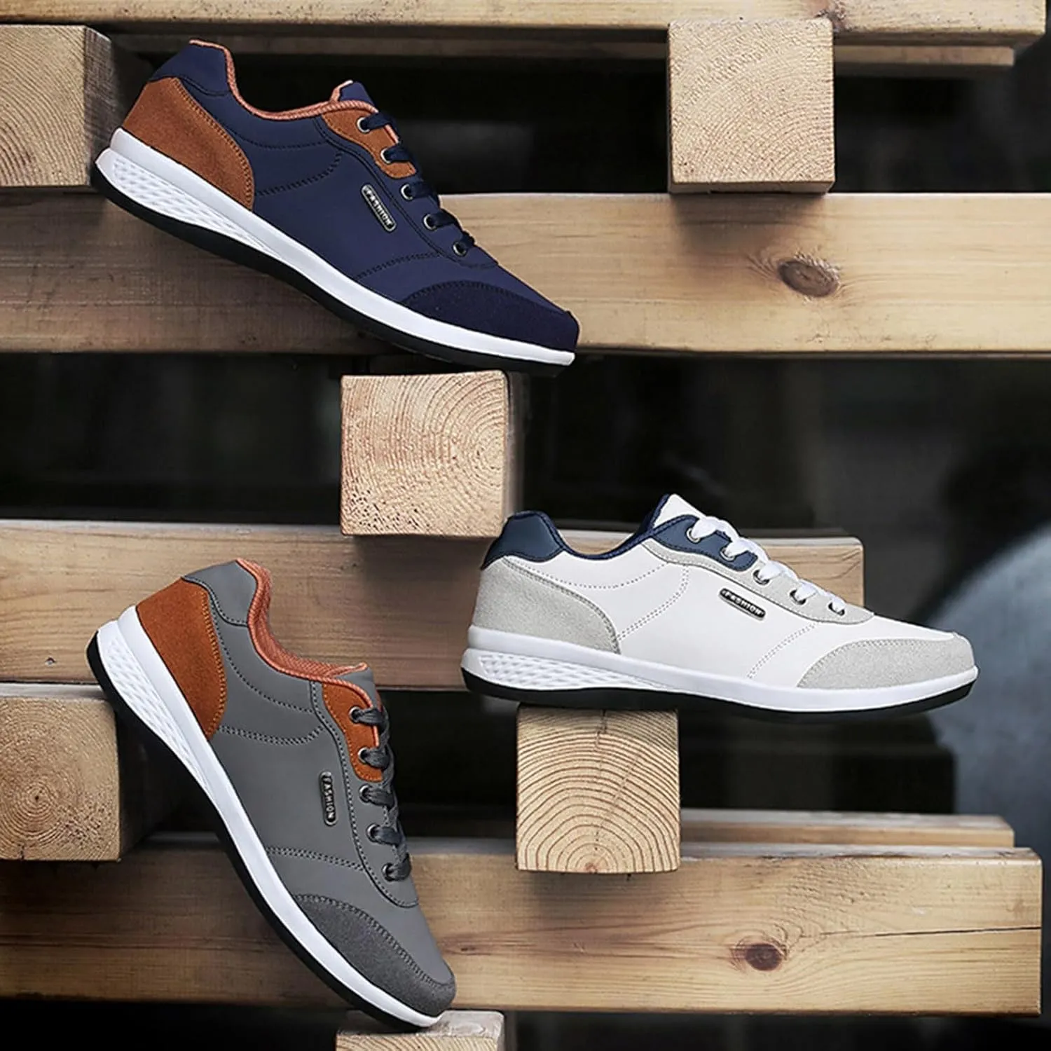 Men's Sneakers Mens Slip on Shoes Sneaker for Men Tennis Shoe for Men Breathable Mesh Sneaker