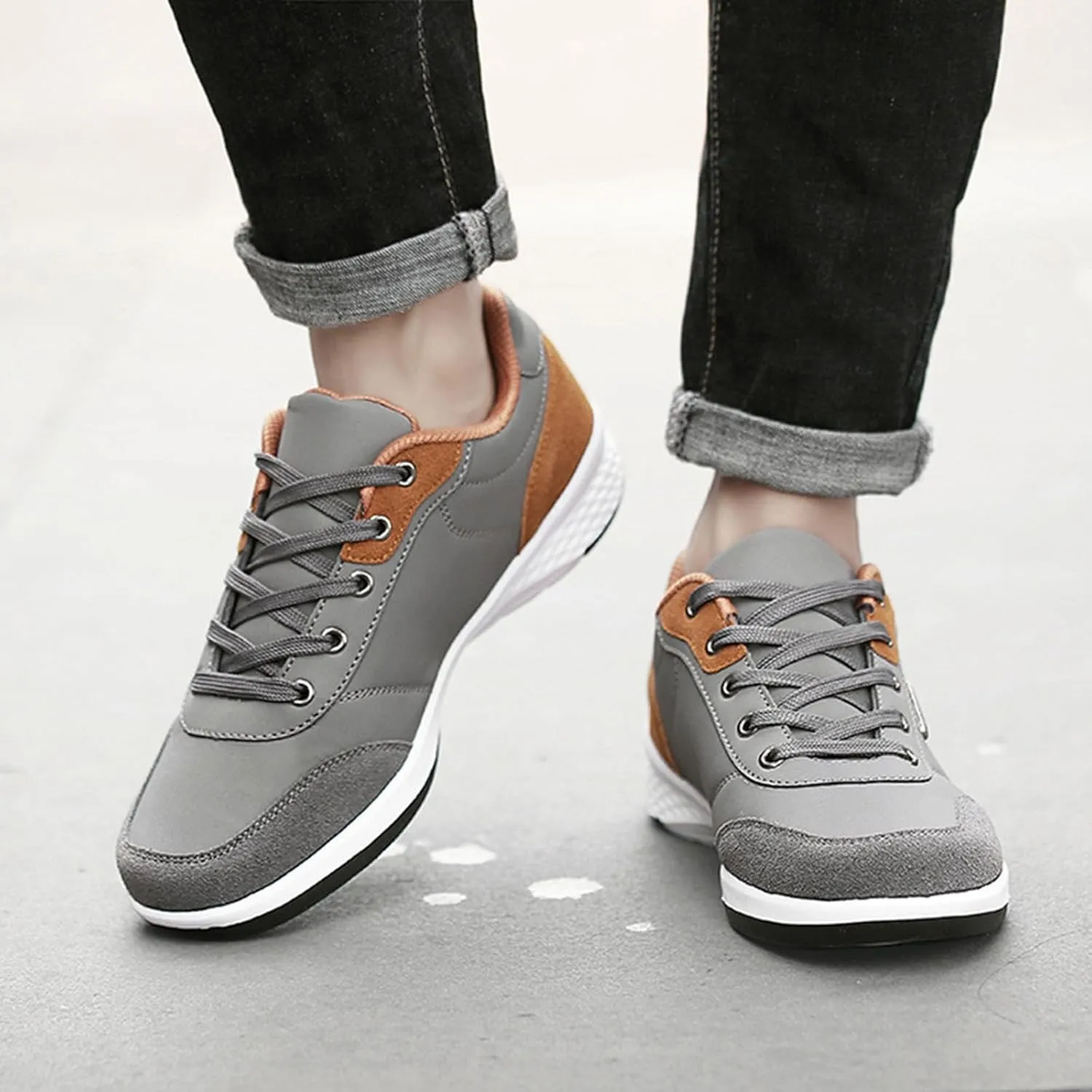 Men's Sneakers Mens Slip on Shoes Sneaker for Men Tennis Shoe for Men Breathable Mesh Sneaker