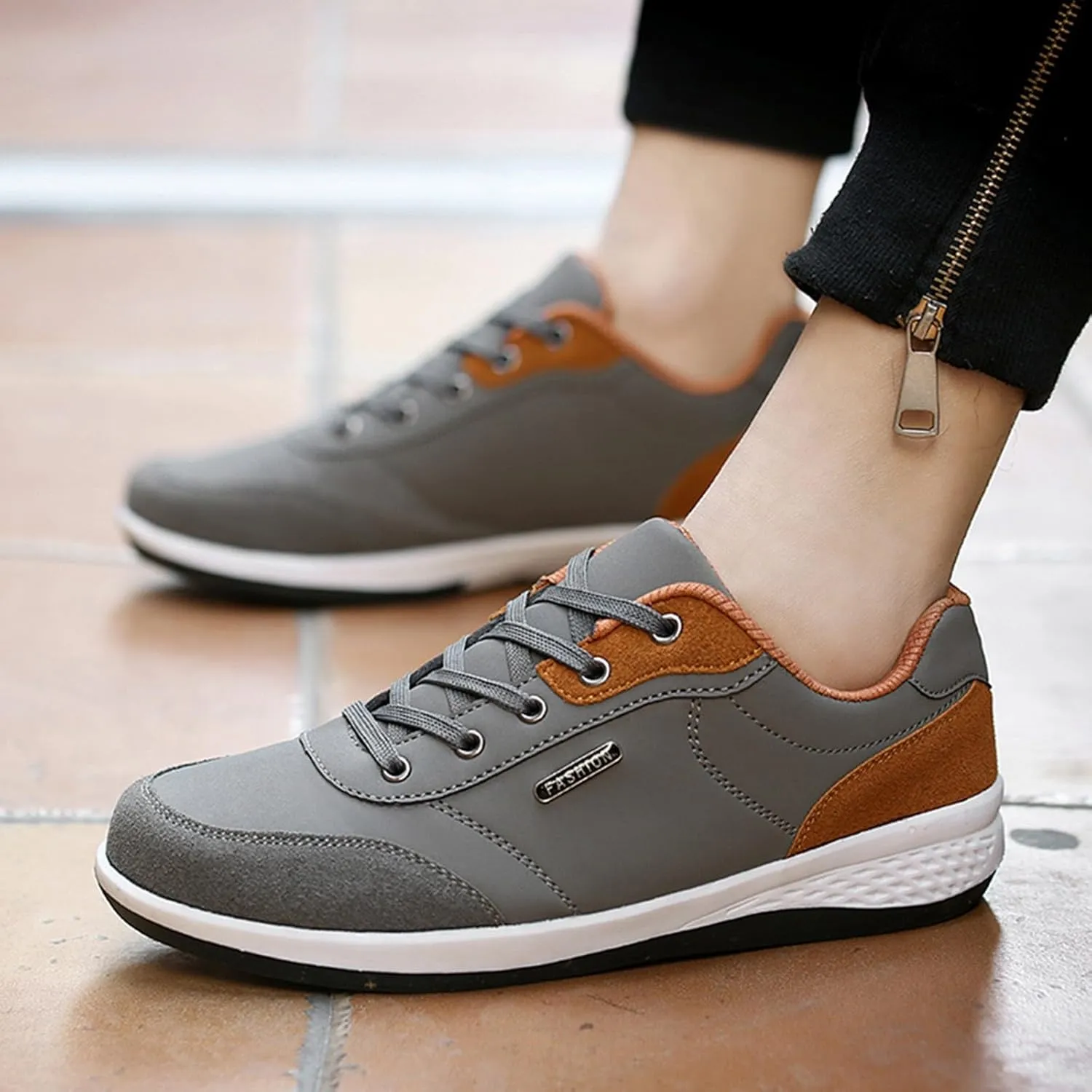 Men's Sneakers Mens Slip on Shoes Sneaker for Men Tennis Shoe for Men Breathable Mesh Sneaker