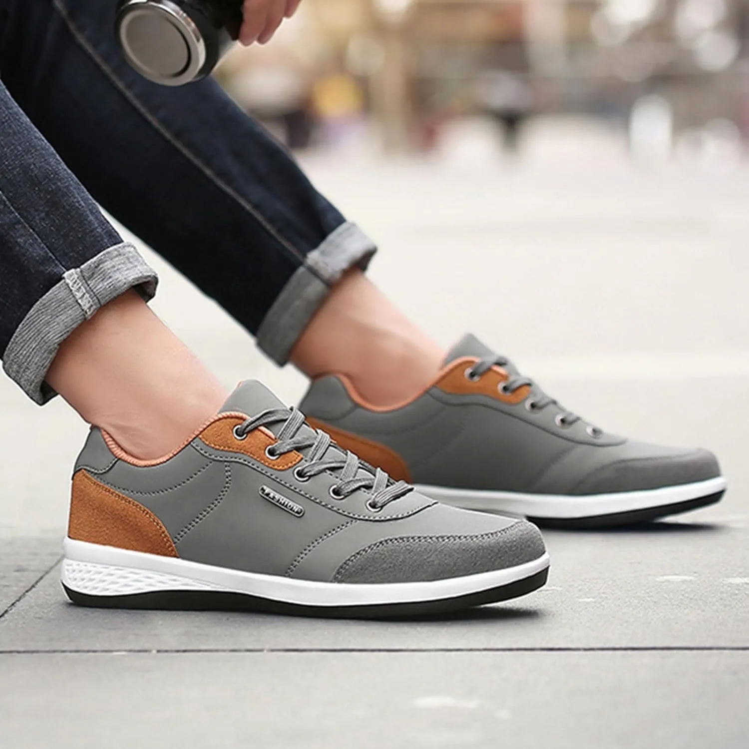 Men's Sneakers Mens Slip on Shoes Sneaker for Men Tennis Shoe for Men Breathable Mesh Sneaker