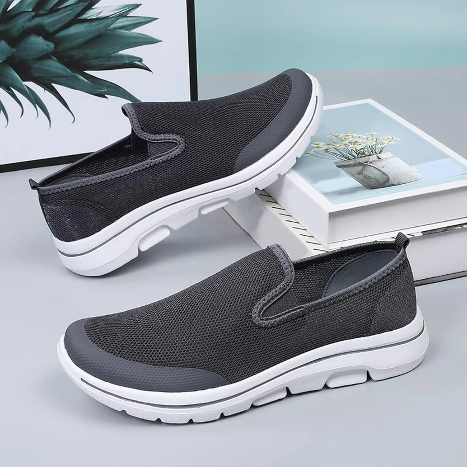 Men's Sneakers Mens Walking Shoes Shoe for Men Tennis Shoe for Men Breathable Athletic Gym Sneaker