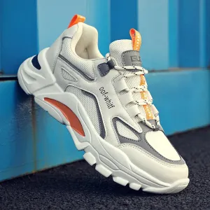 Men's Sneakers Mesh Breathable Outdoor Running Shoes  Lightweight Comfortable