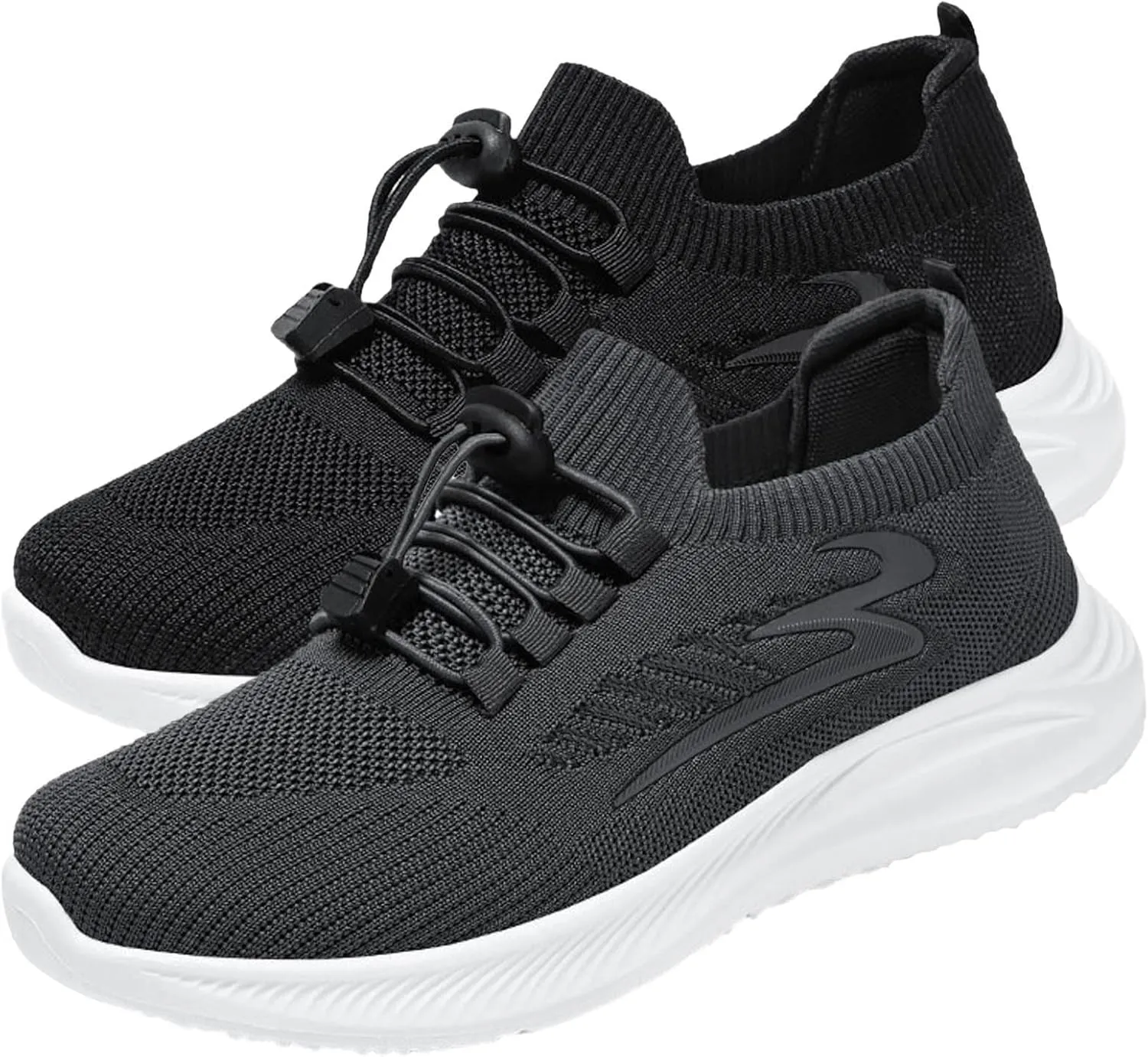 Men's Sneakers New Mens Shoes Comfortable Walking Shoes Tennis Comfortable Leather Sneakers for Men Casual Mesh Breathable Walking Slip on Running