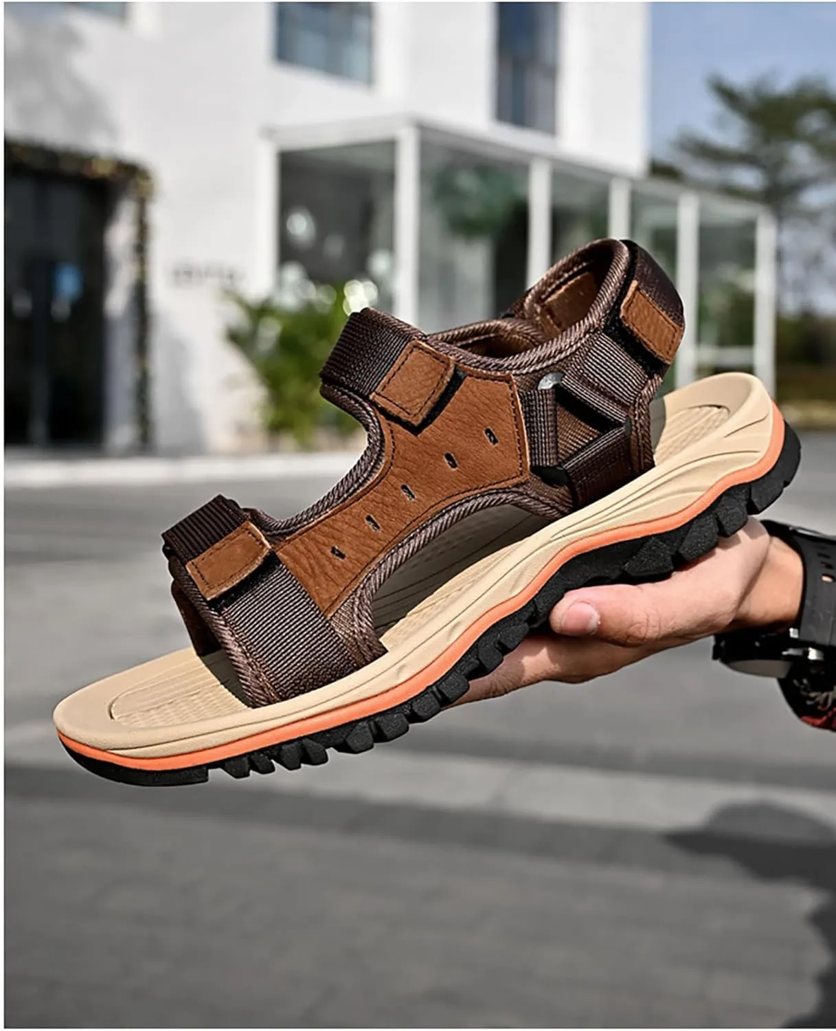 Men's Sport Sandals Outdoor Hiking Sandal Open Toe Walking Sandals for Summer Beach Water Shoes