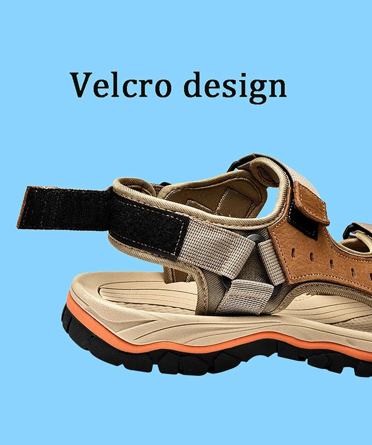 Men's Sport Sandals Outdoor Hiking Sandal Open Toe Walking Sandals for Summer Beach Water Shoes