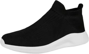 Men's Stretch Memory Foam Shoes Comfortable Breathable Lightweight Tennis Shoe Convenient Elderly Slip On Shoes