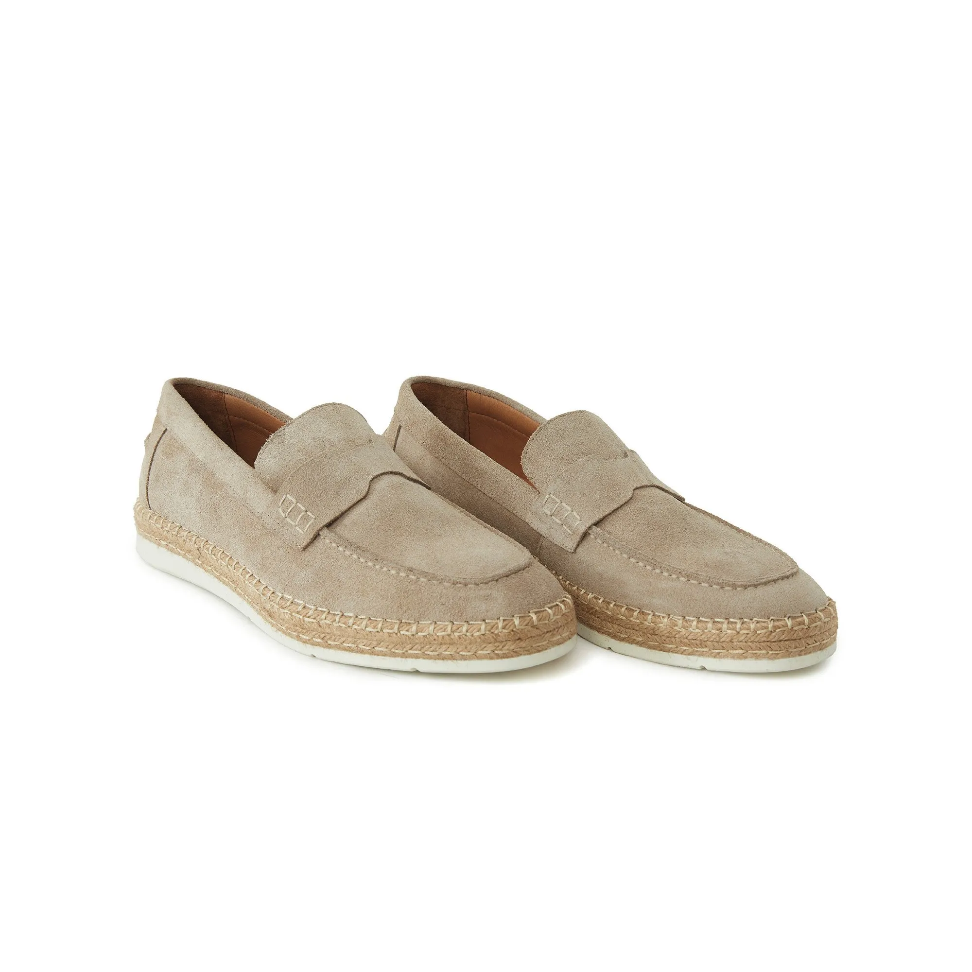Men's Suede Calf Leather Handmade Loafer M9004