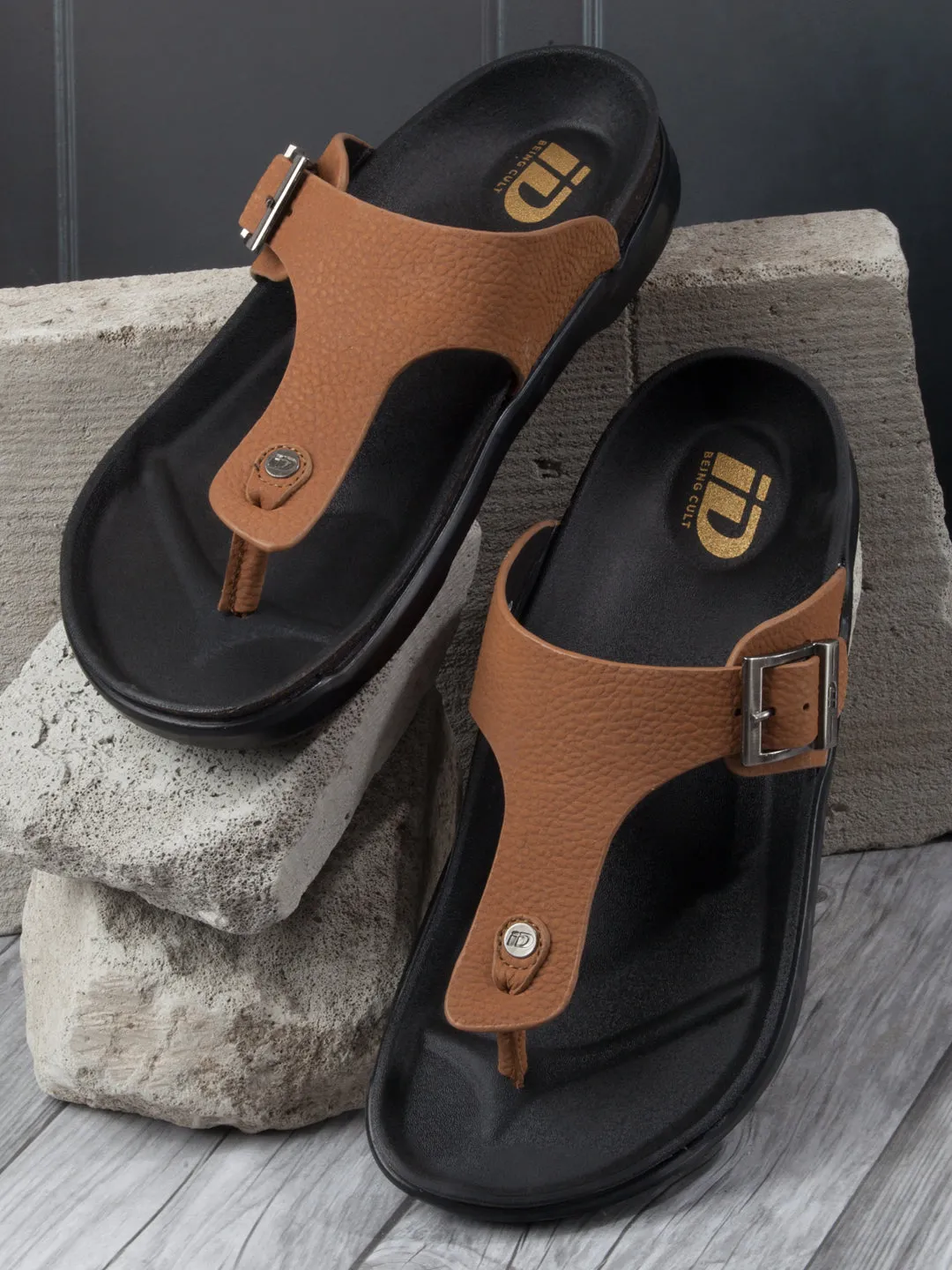 Men's Tan Thong Sandal (ID4272)
