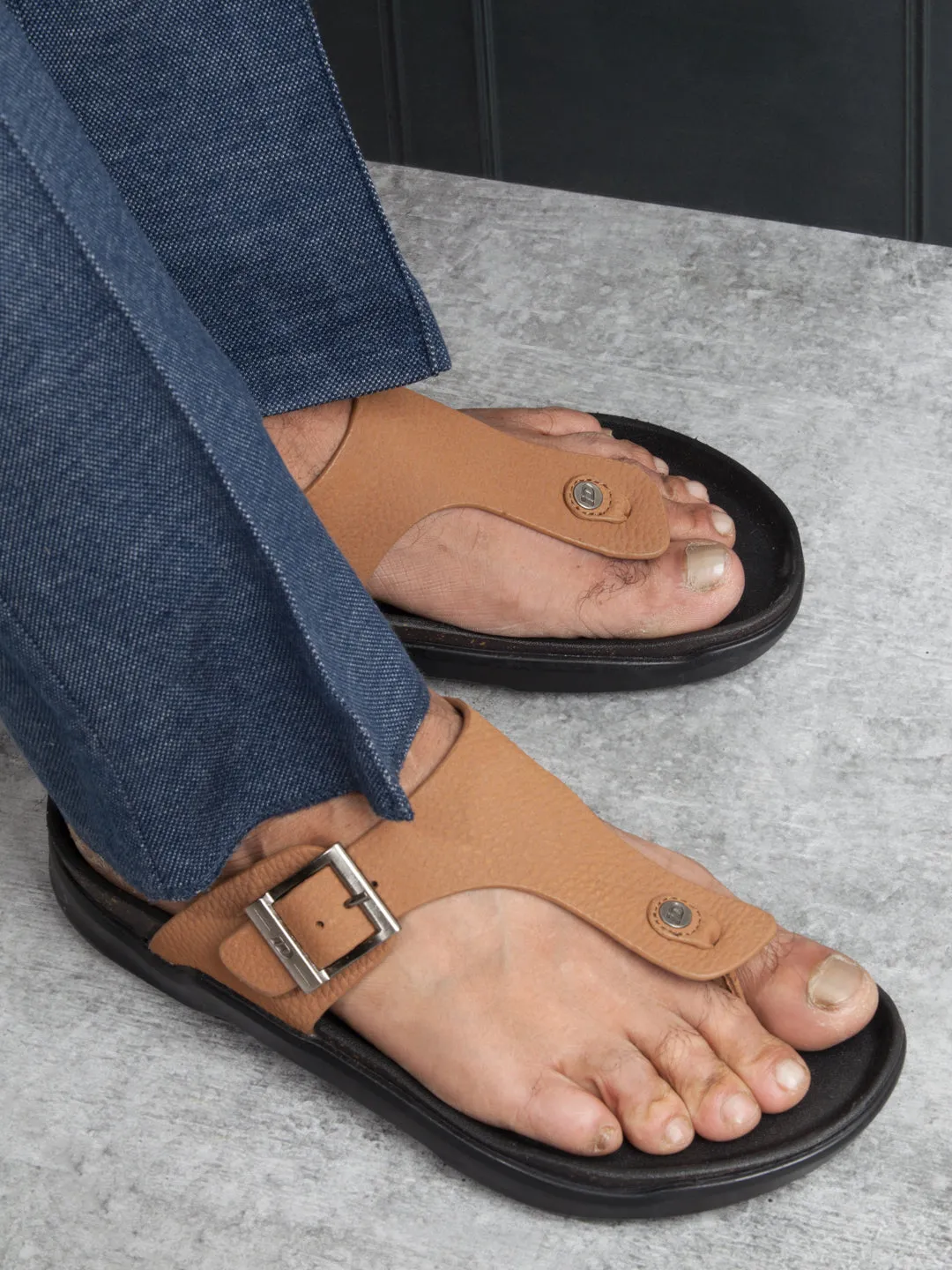 Men's Tan Thong Sandal (ID4272)