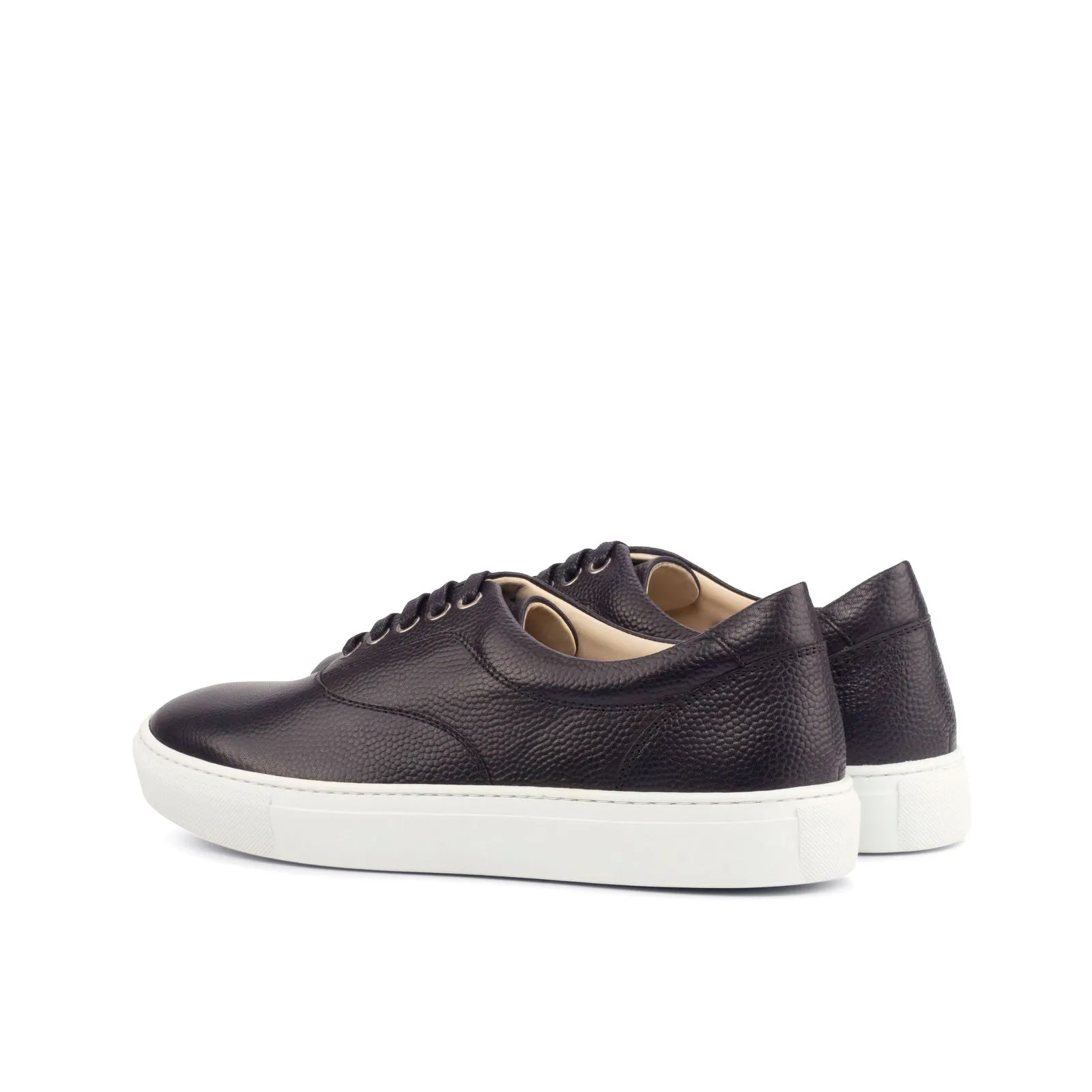 Men's Top Sider Leather Sneakers Wide Plus Size Black 4212
