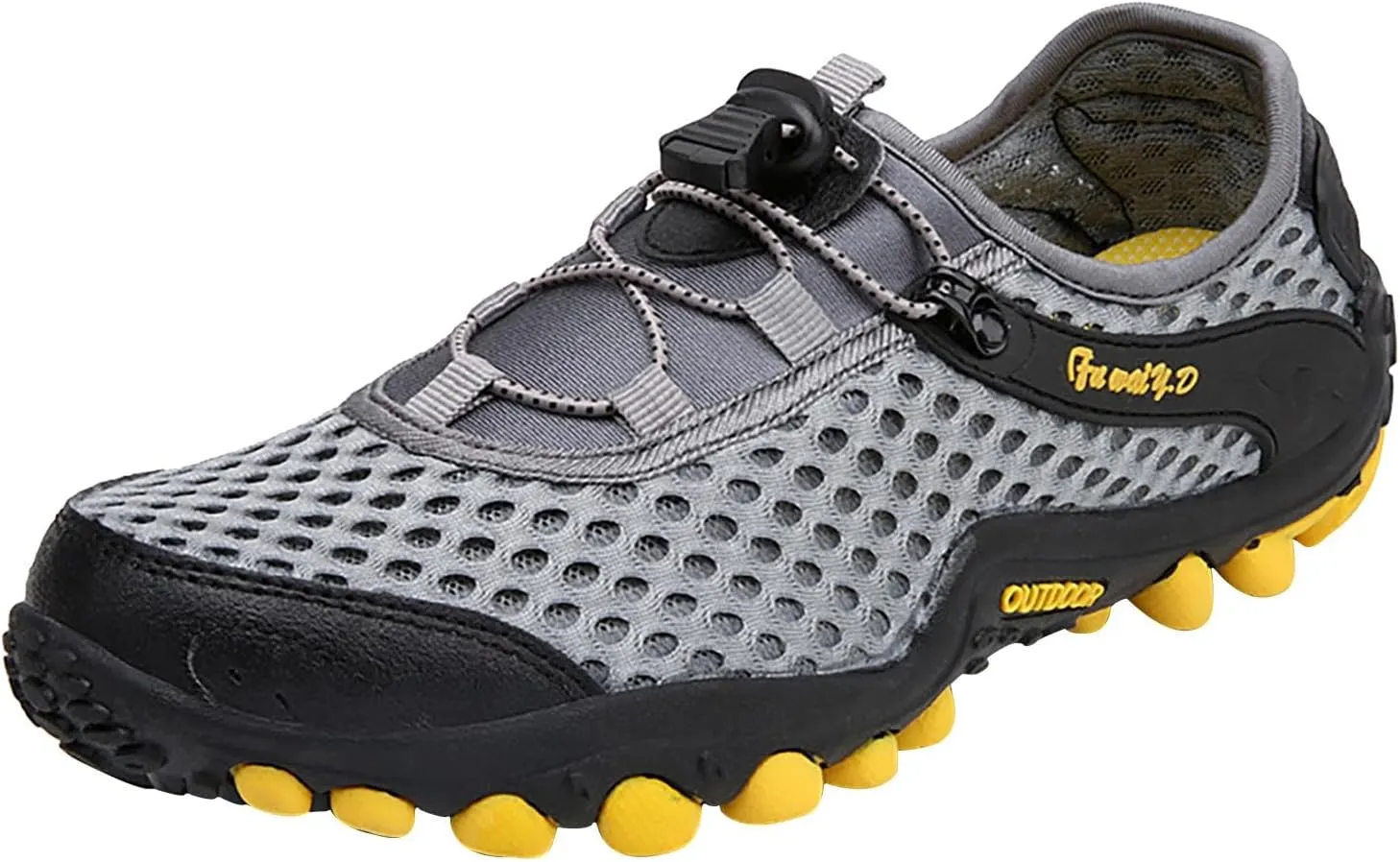 Mens Water Shoes Wide Width Non Slip Athletic Footwear Wide Toe Water Shoes Barefoot