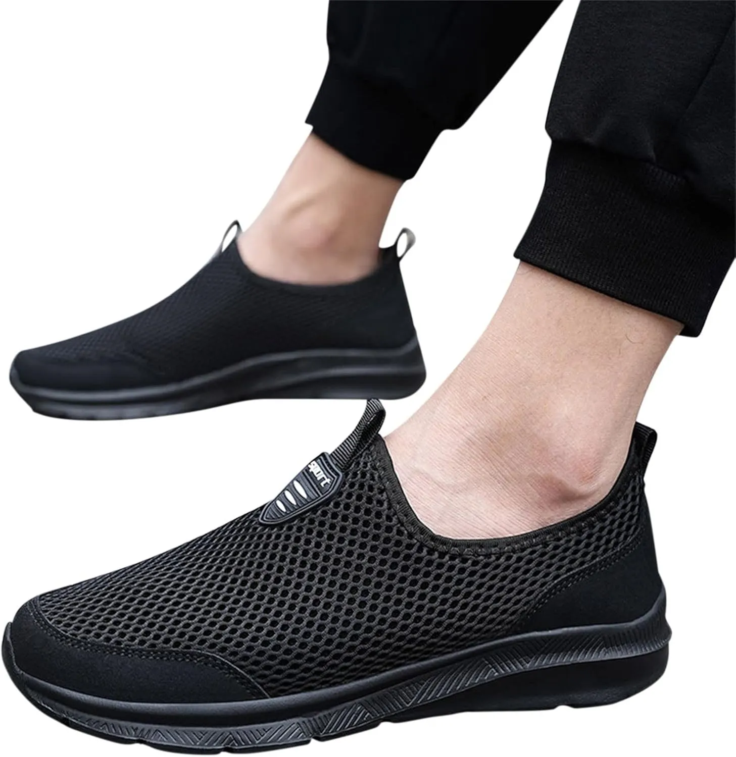 Men's Wide Minimalist Barefoot Sneakers Men's Sneakers Non Slip Shoes Wide Toe Box Trendy Casual Mens Loafers Womens Walking Sneakers with Arch Support