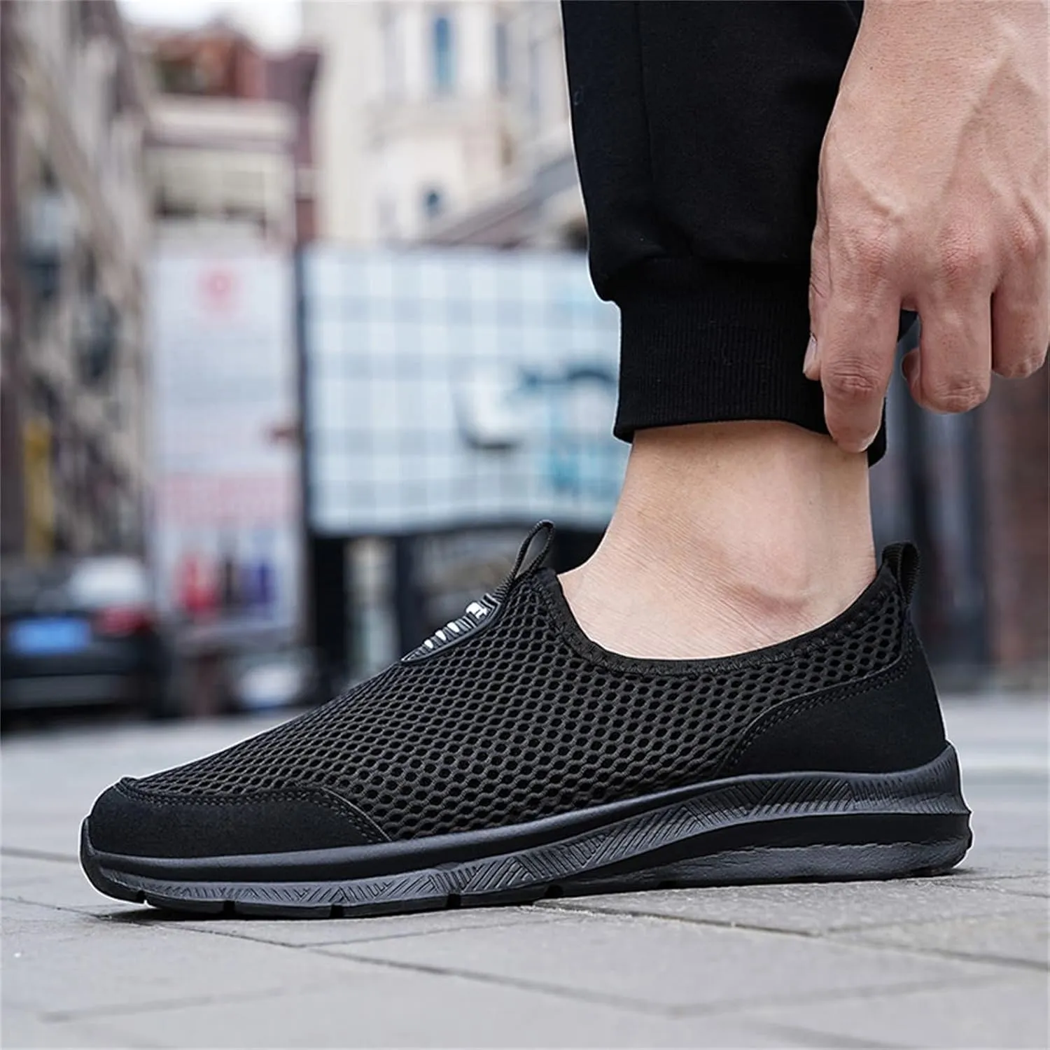 Men's Wide Minimalist Barefoot Sneakers Men's Sneakers Non Slip Shoes Wide Toe Box Trendy Casual Mens Loafers Womens Walking Sneakers with Arch Support