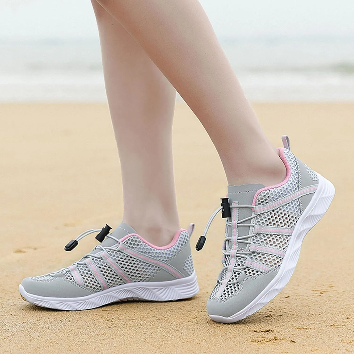 Mens Womens Quick Dry Water Shoes Barefoot Aqua Beach Swim Pool Shoes Non Slip Outdoor Sports Hiking Surf Yoga Lightweight Footwear