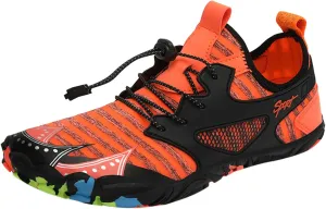 Mens Womens Water Shoes Non Slip Quick-Dry Water Shoes Barefoot for Beach Surf Hiking Pool Water Sports Couple Summer Outdoor Hiking Breathable Footwear Indoor Comfy Fitness Socks