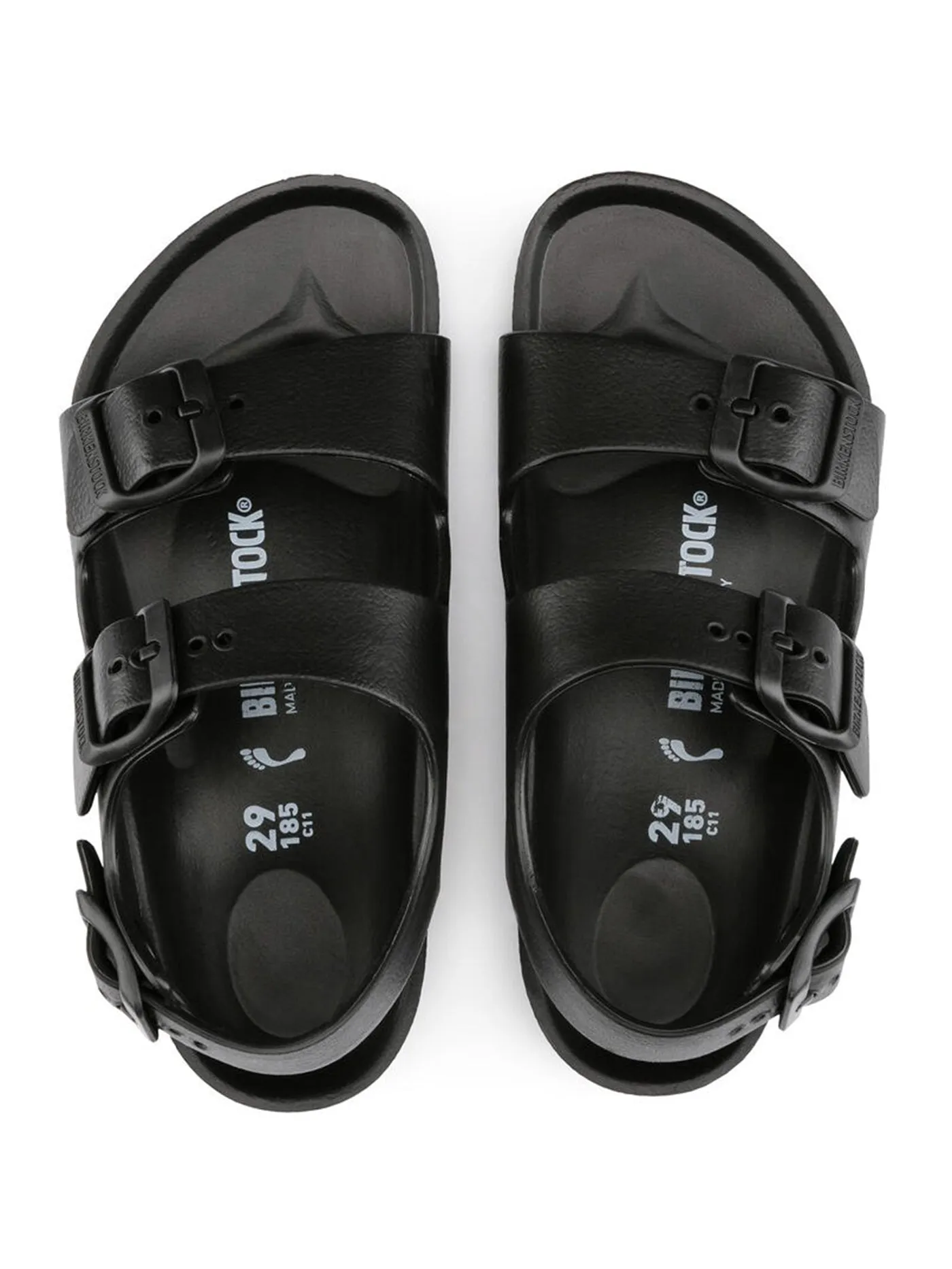 Milano Eva Black Sandals (Little Kids)
