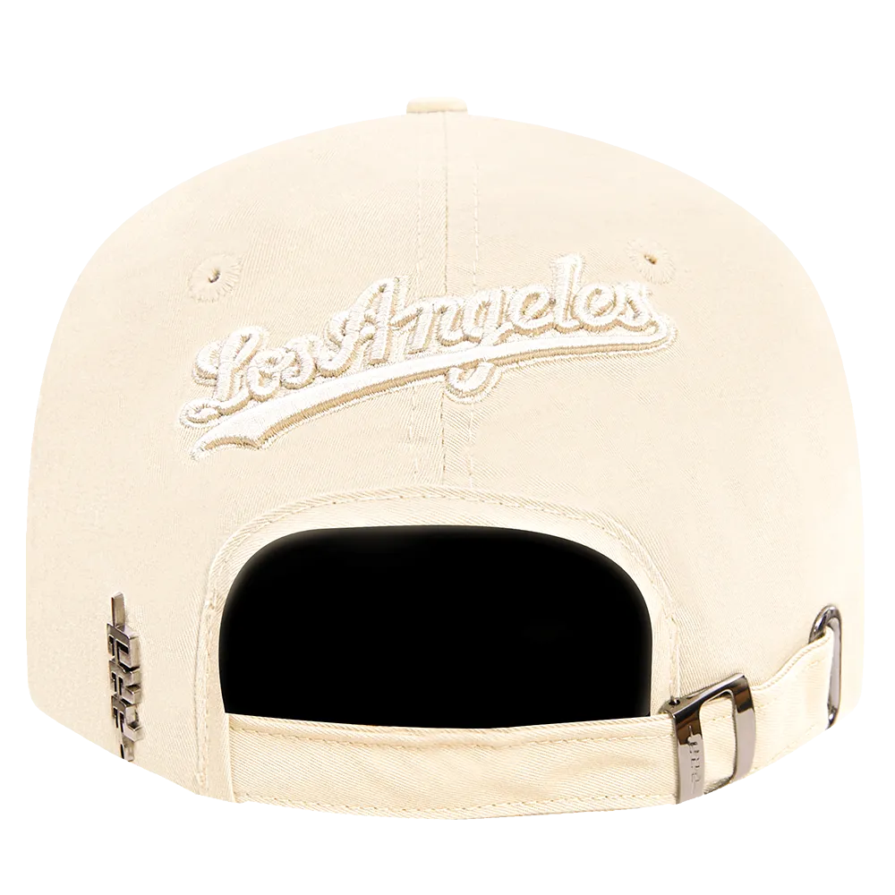 MLB LOS ANGELES DODGERS NEUTRAL MEN'S DAD HAT (EGGSHELL)