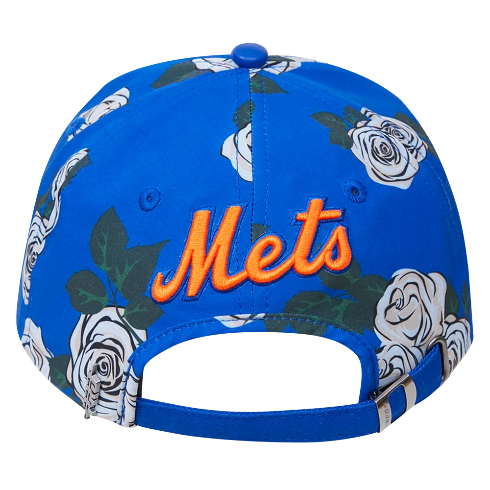 MLB NEW YORK METS ROSES AOP MEN'S DAD HAT (ROYAL BLUE/MULTI)