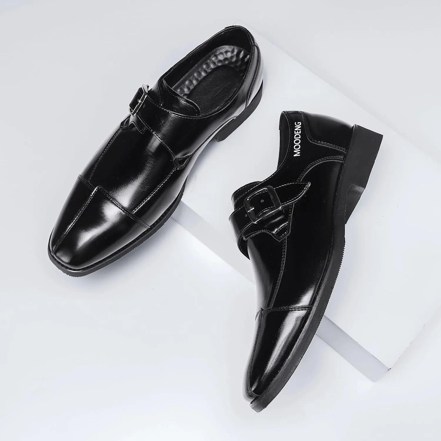 Moodeng Men's Shoes Oxfords Shoes for Men Leather Causal Oxfords