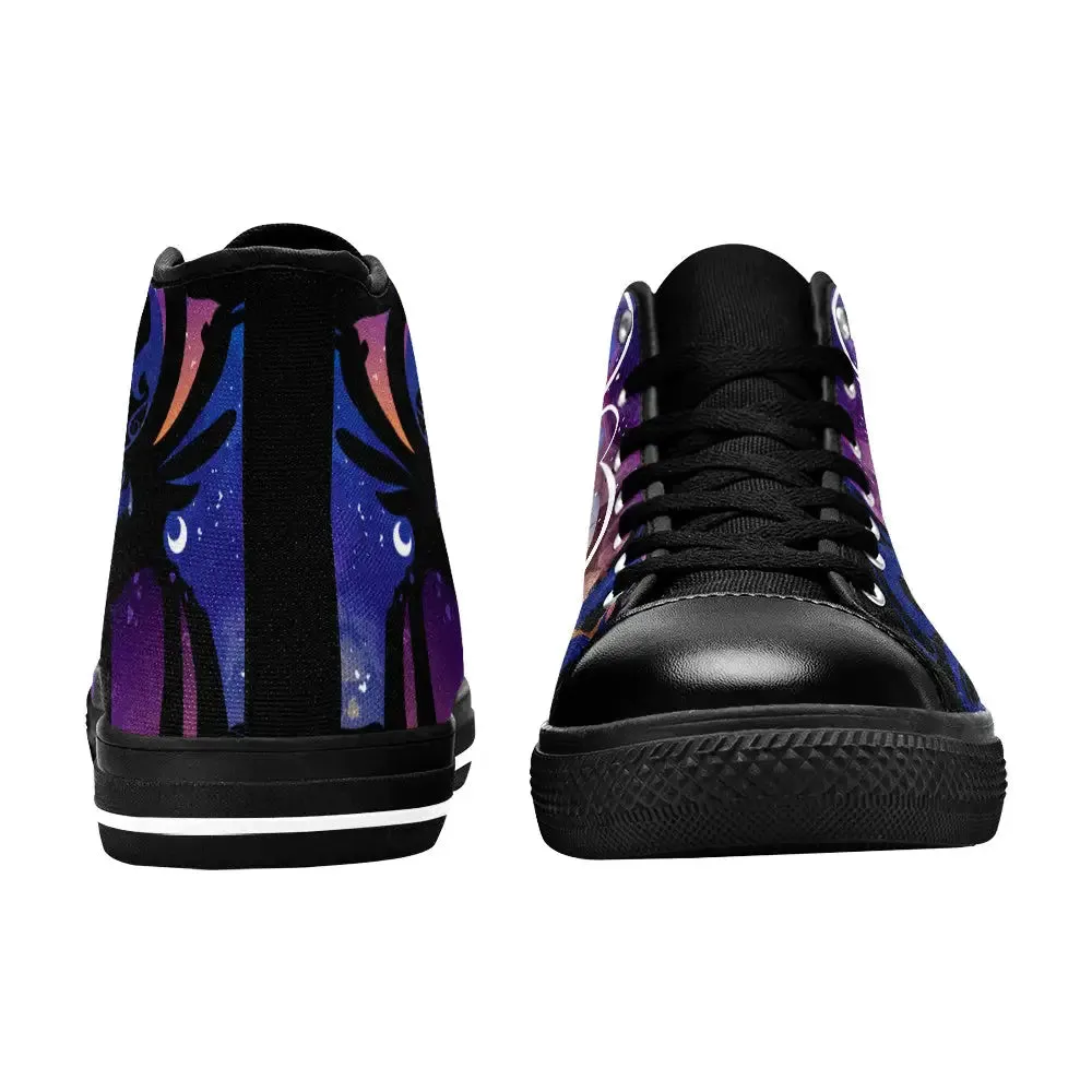 My Little Pony Friendship Is Magic Princess Luna Shoes High Top Sneakers for Kids and Adults