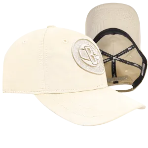 NBA BROOKLYN NETS NEUTRAL MEN'S DAD HAT (EGGSHELL)