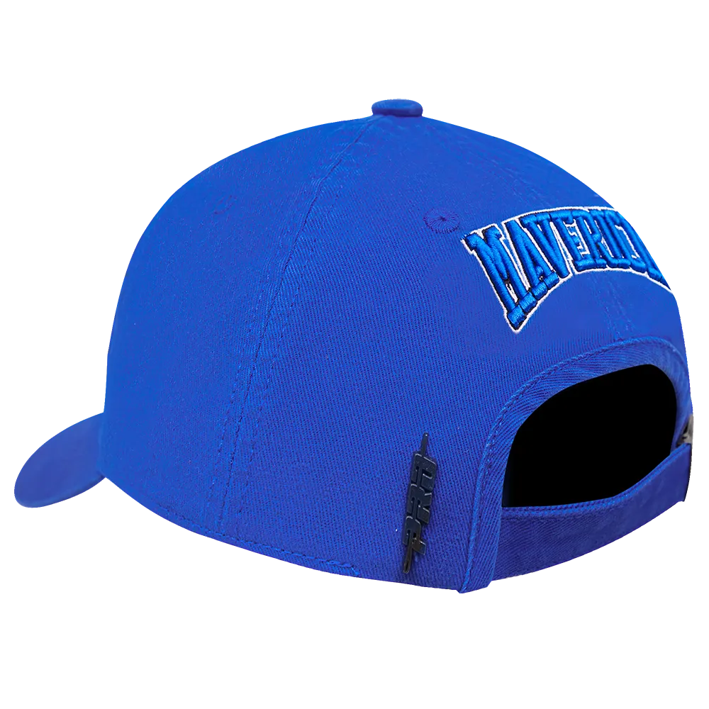 NBA DALLAS MAVERICKS CREST EMBLEM DAD HAT (ROYAL BLUE)