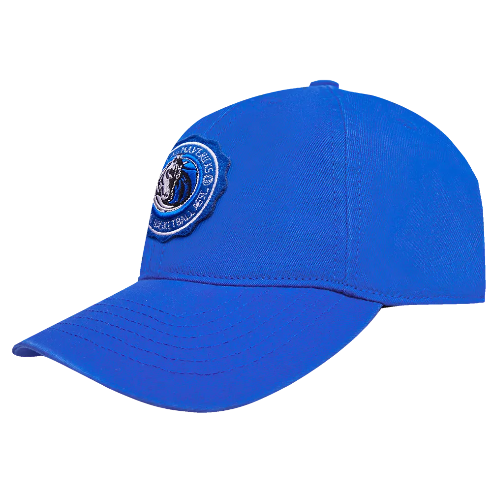 NBA DALLAS MAVERICKS CREST EMBLEM DAD HAT (ROYAL BLUE)