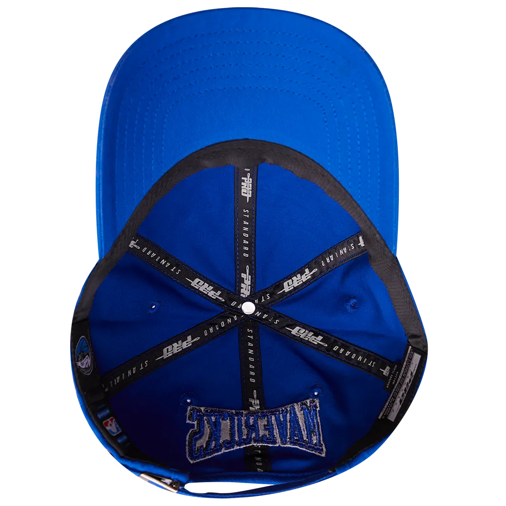 NBA DALLAS MAVERICKS CREST EMBLEM DAD HAT (ROYAL BLUE)