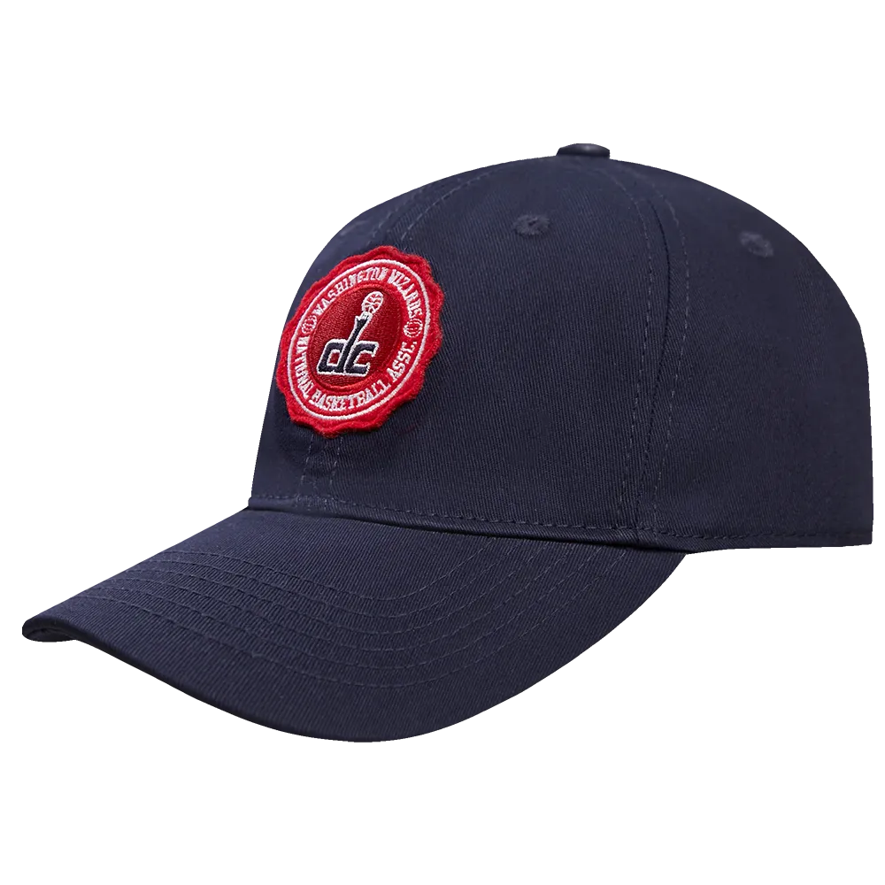 NBA WASHINGTON WIZARDS CREST EMBLEM UNISEX DAD HAT (MIDNIGHT NAVY)