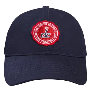 NBA WASHINGTON WIZARDS CREST EMBLEM UNISEX DAD HAT (MIDNIGHT NAVY)