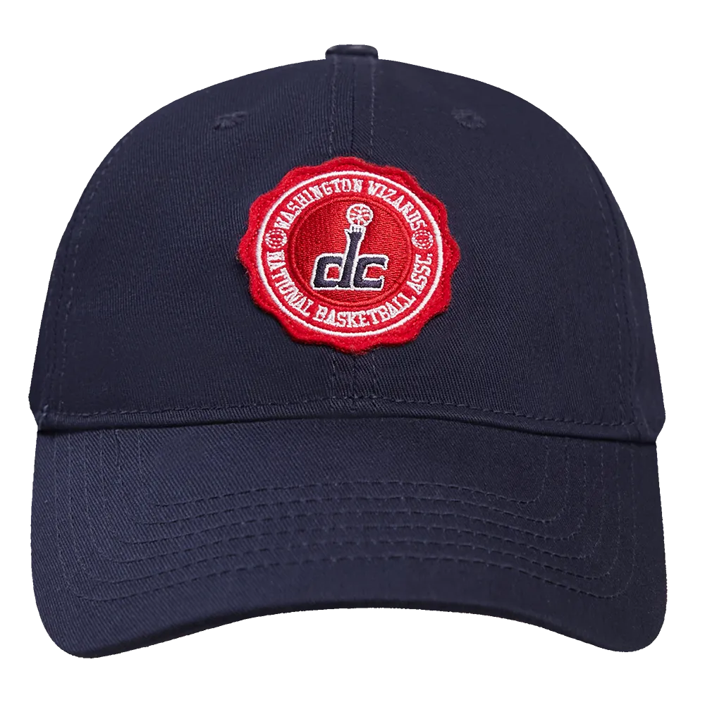 NBA WASHINGTON WIZARDS CREST EMBLEM UNISEX DAD HAT (MIDNIGHT NAVY)