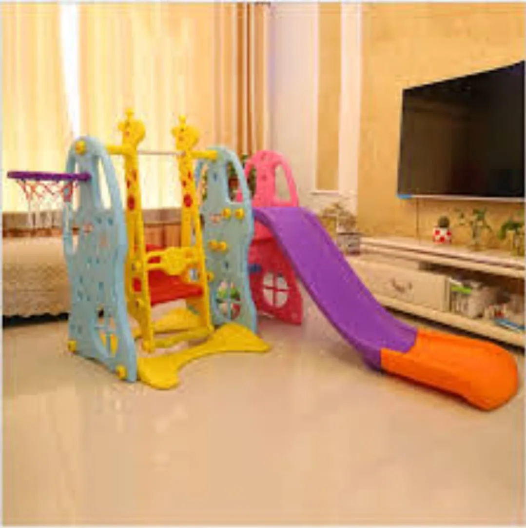 NEW 3 IN 1 KIDS TODDLER SLIDE & SWING