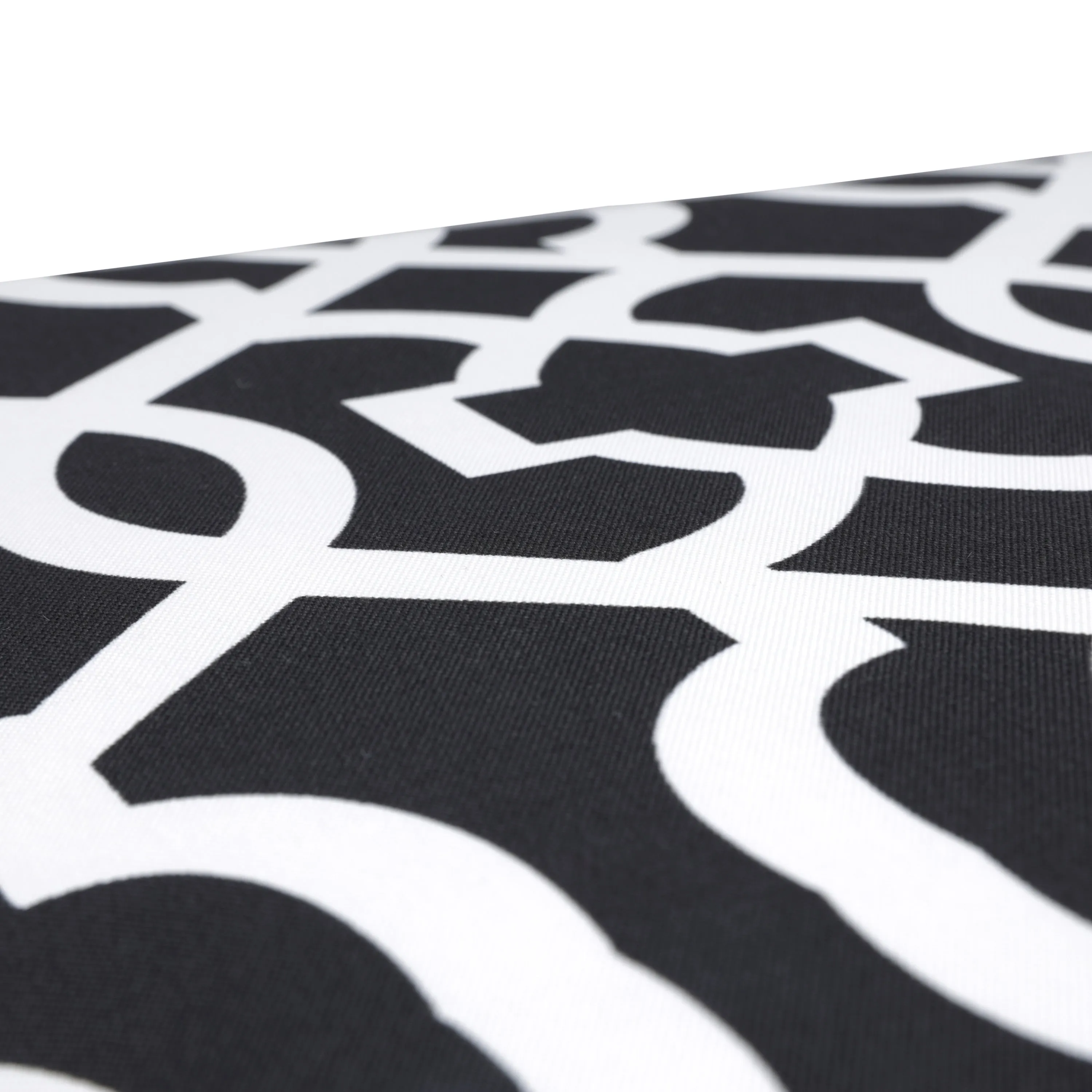 New Geo Black/White Rectangular Throw Pillow (Set Of 2)