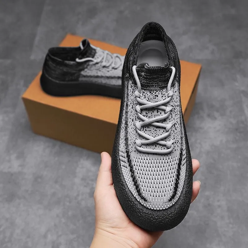 New men's shoes in summer，Fly weaving a pedal 5102