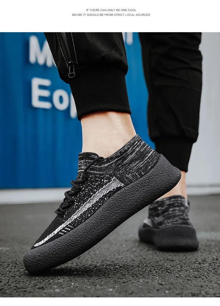 New men's shoes in summer，Fly weaving a pedal 5102