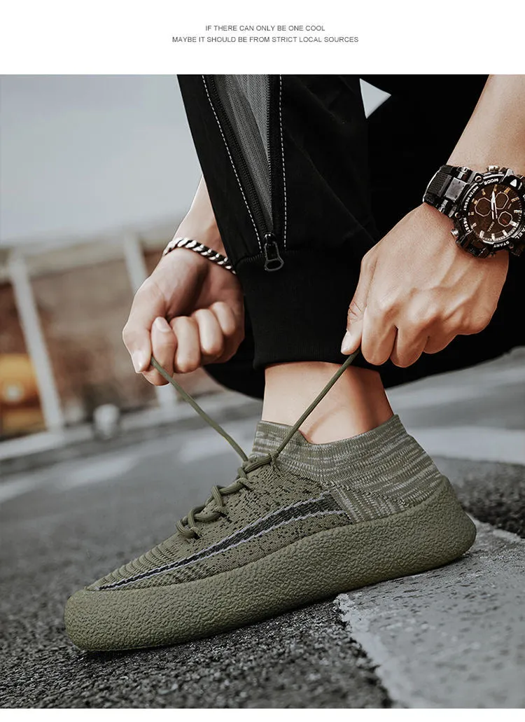 New men's shoes in summer，Fly weaving a pedal 5102