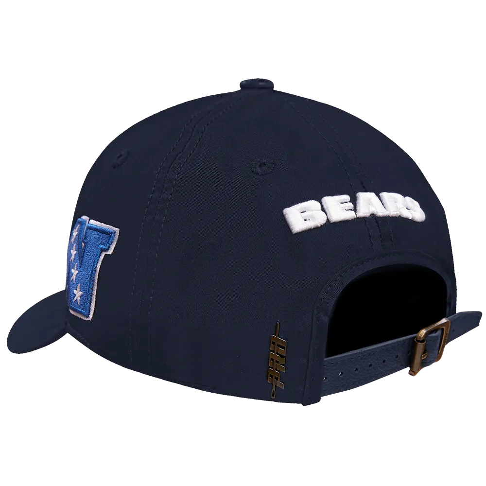 NFL CHICAGO BEARS OLD ENGLISH MEN'S DAD HAT (MIDNIGHT NAVY)