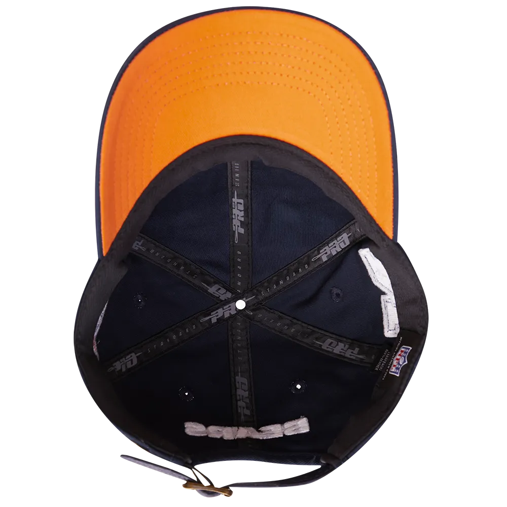 NFL CHICAGO BEARS OLD ENGLISH MEN'S DAD HAT (MIDNIGHT NAVY)