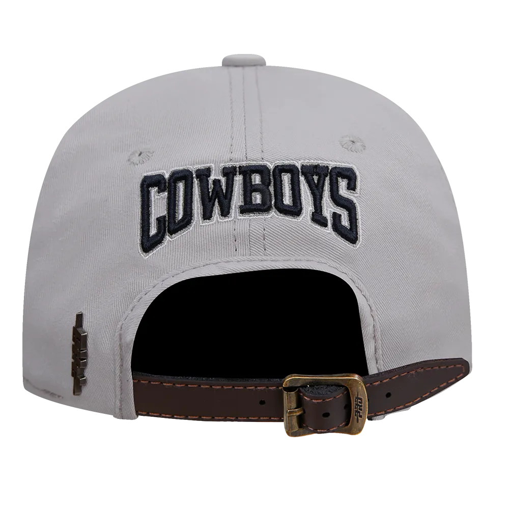 NFL DALLAS COWBOYS CREST EMBLEM DAD HAT (GRAY)