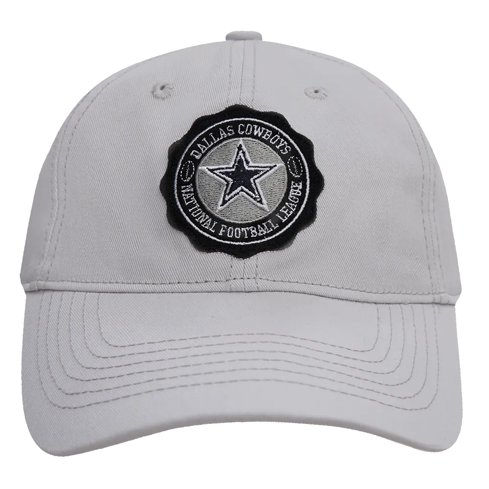 NFL DALLAS COWBOYS CREST EMBLEM DAD HAT (GRAY)