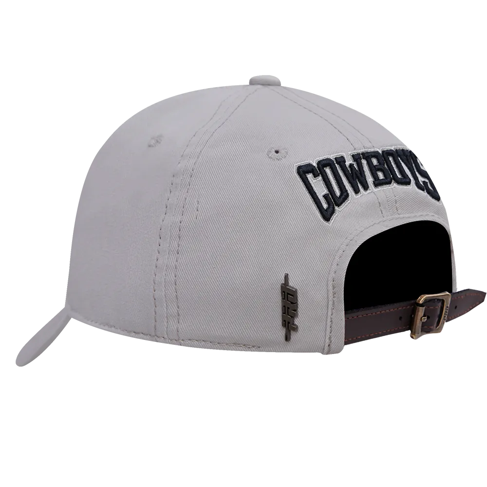 NFL DALLAS COWBOYS CREST EMBLEM DAD HAT (GRAY)